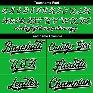 Camiseta de béisbol verde con dise?o personalizado estampado a todo color