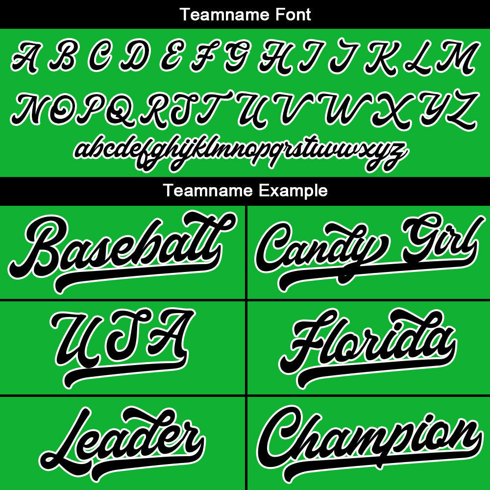 Camiseta de béisbol verde con dise?o personalizado estampado a todo color