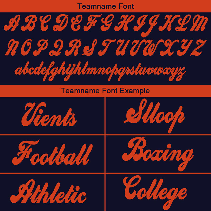 team custom authentic drift fashion football jersey navy-orange mesh