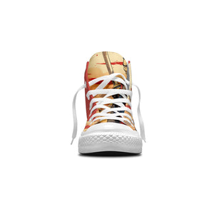 Elegancia Bushido: Zapatillas de lona de media caña para hombre y mujer -Abraza el camino del guerrero en cada paso