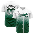 Camisetas de béisbol personalizadas con degradado nombre número y logotipo