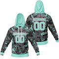 Sudadera con capucha degradada personalizada para hombre-mujer-niña o niño Imprime tu logotipo-nombre y número