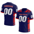 custom authentic football jersey navy-red-white