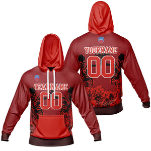 Sudadera con capucha degradada personalizada para hombre-mujer-niña o niño Imprime tu logotipo-nombre y número