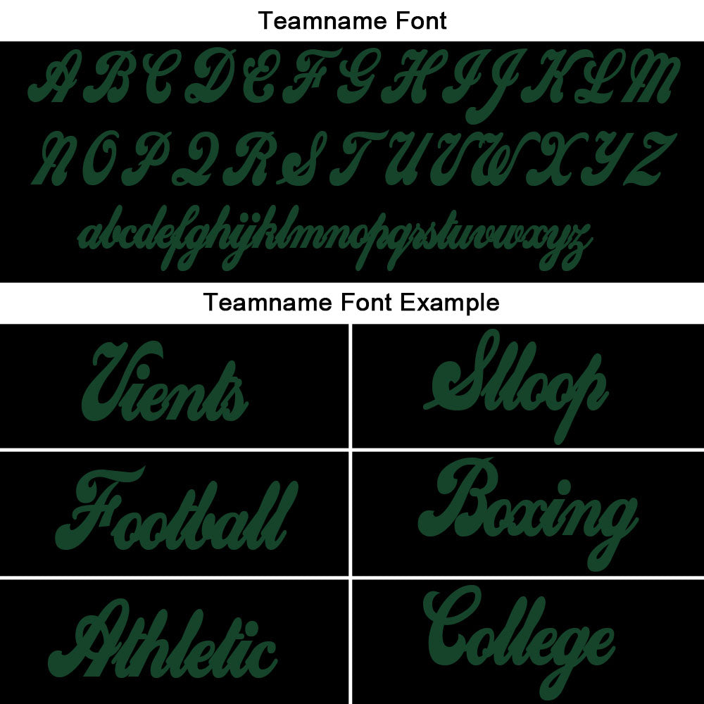 custom authentic split fashion football jersey black-white-green