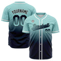 Camisetas de béisbol personalizadas con degradado nombre número y logotipo