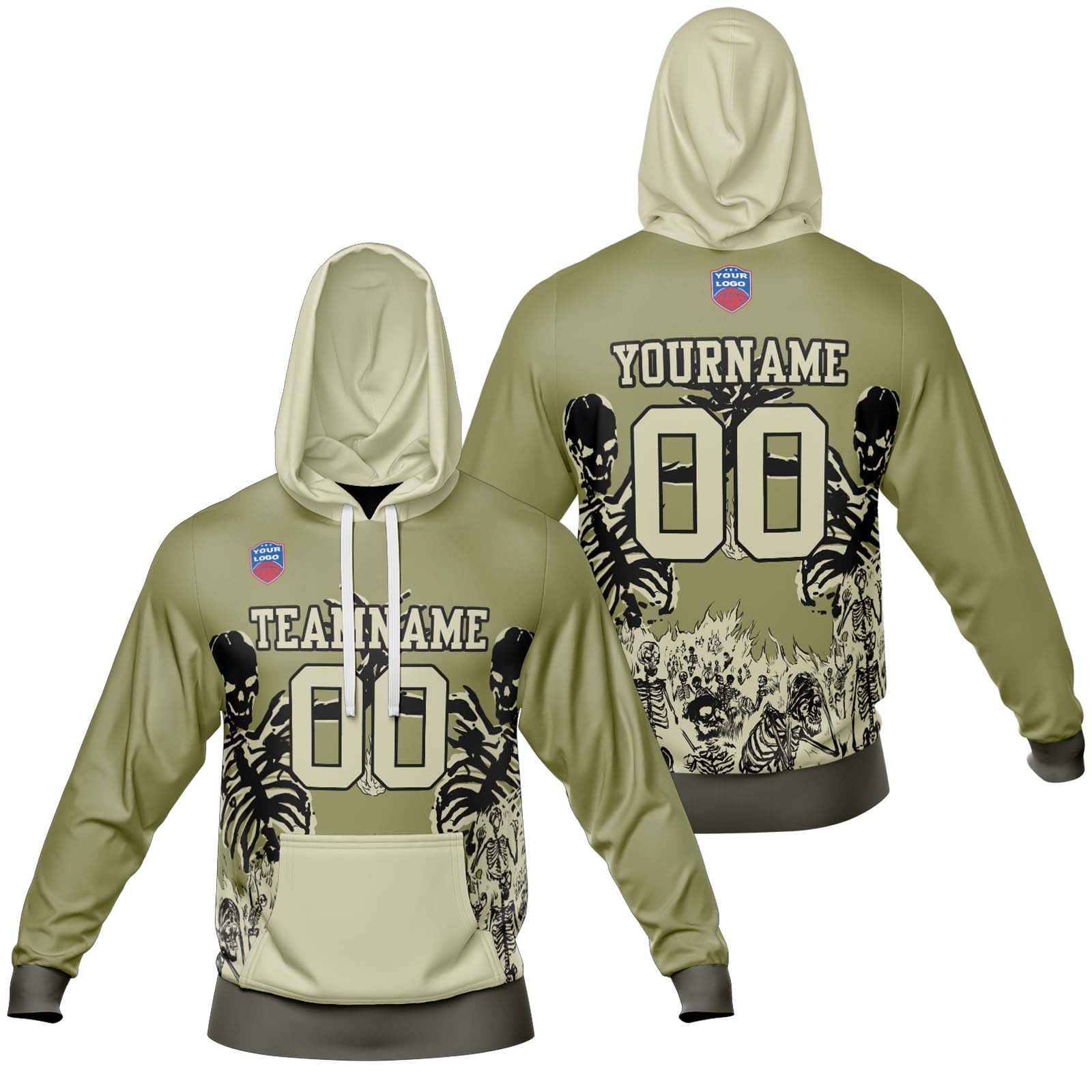 Sudadera con capucha degradada personalizada para hombre-mujer-niña o niño Imprime tu logotipo-nombre y número
