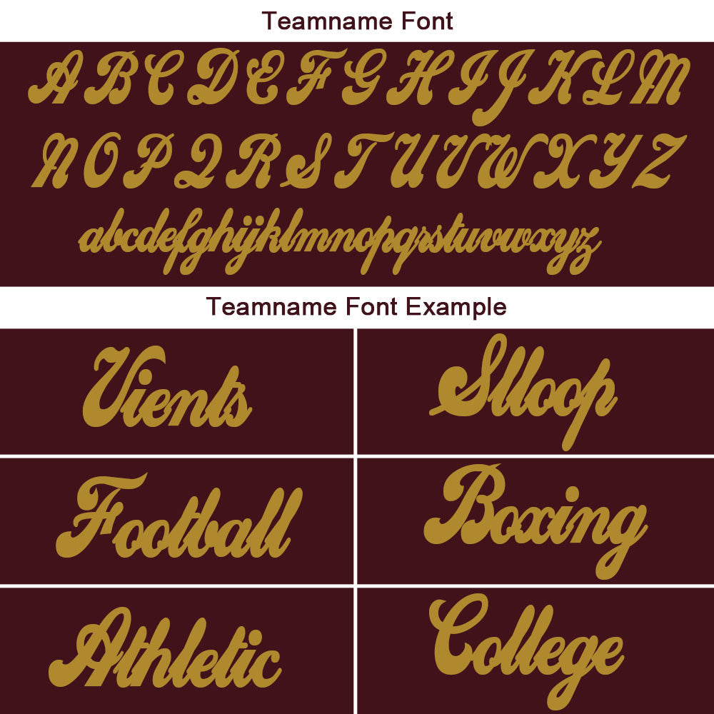 custom authentic split fashion football jersey burgundy-white-gold mesh