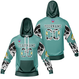 Sudadera con capucha degradada personalizada para hombre-mujer-niña o niño Imprime tu logotipo-nombre y número