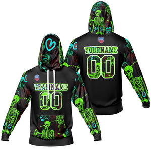 Sudadera con capucha degradada personalizada para hombre-mujer-niña o niño Imprime tu logotipo-nombre y número