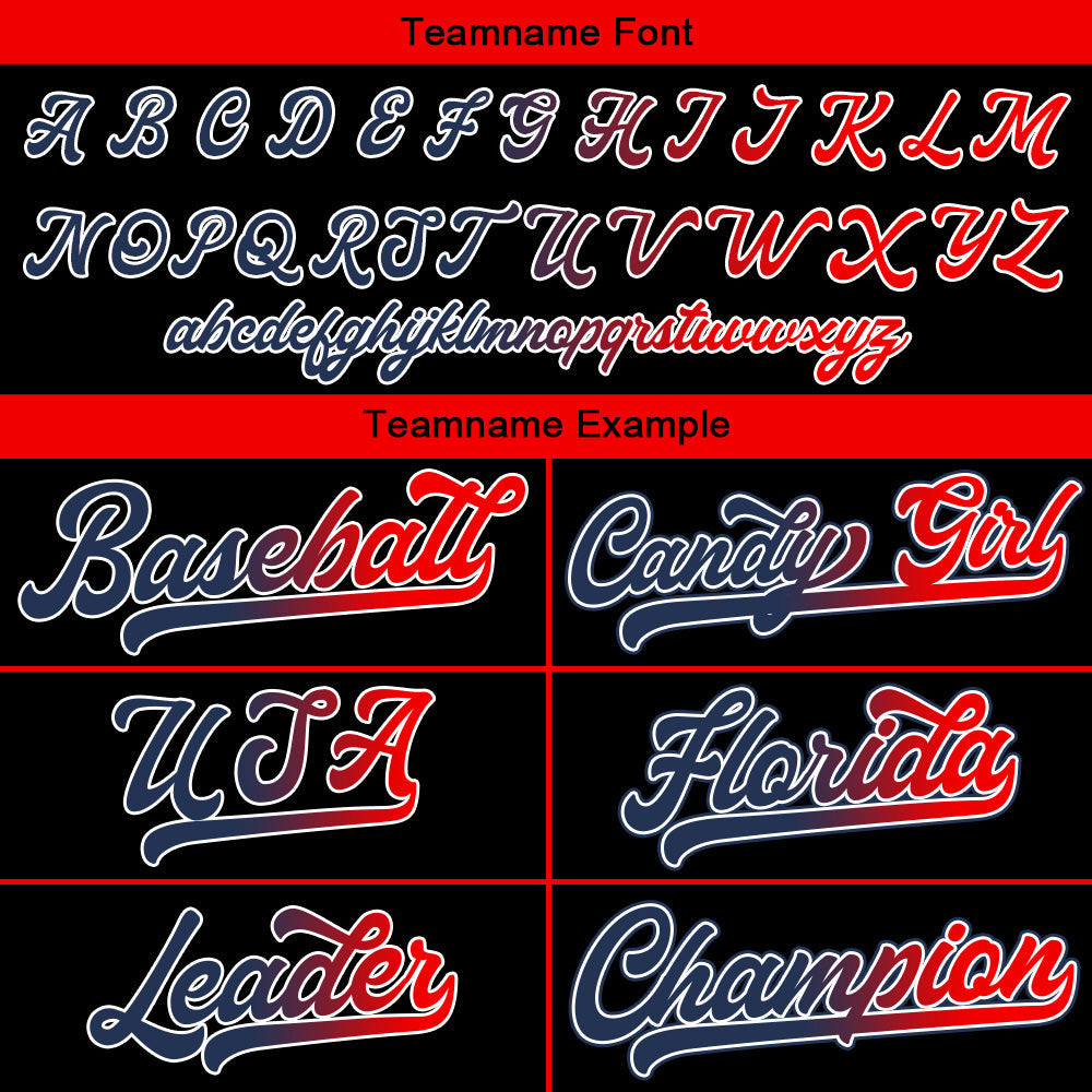 Camisetas de béisbol negras personalizadas con diseño bordado y estilo hip hop
