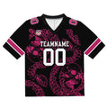 Camiseta de fútbol personalizada con nombre y número del equipo impresos y bordados-marca Bones-Rose