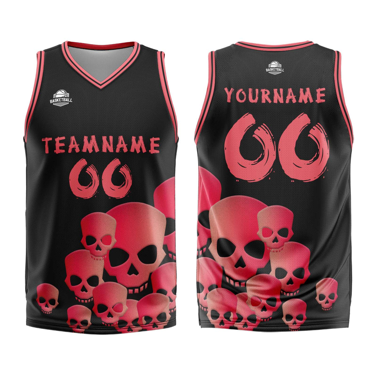 Uniforme de baloncesto rosa fluido personalizado con tu logotipo-nombre y número impresos