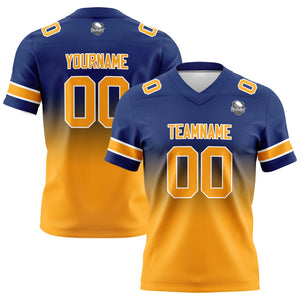 Camisetas de fútbol personalizadas con degradado-nombre-número y logotipo para adultos-niños y equipos
