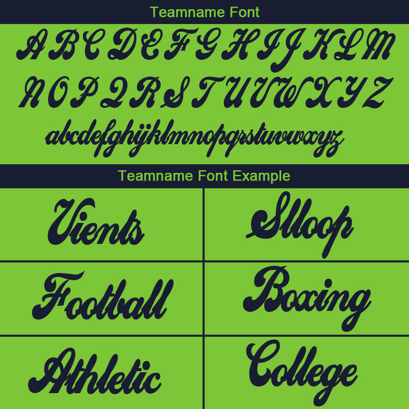 custom authentic drift fashion football jersey navy-neon green mesh