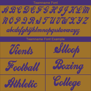 custom authentic drift fashion football jersey gold-purple mesh