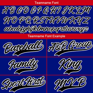 Camiseta de béisbol con dise?o personalizado estampado completo color rojo y azul marino