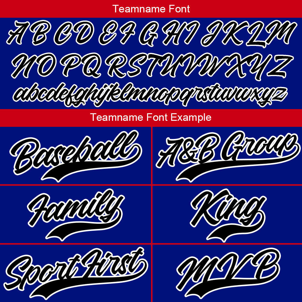 Camiseta de béisbol con dise?o personalizado estampado completo color rojo y azul marino