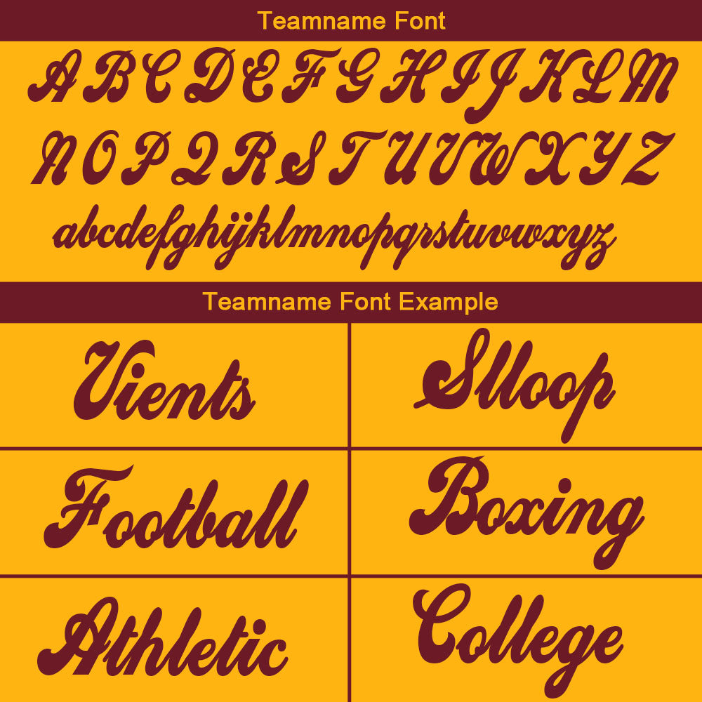 custom authentic gradient fashion football jersey yellow-burgundy