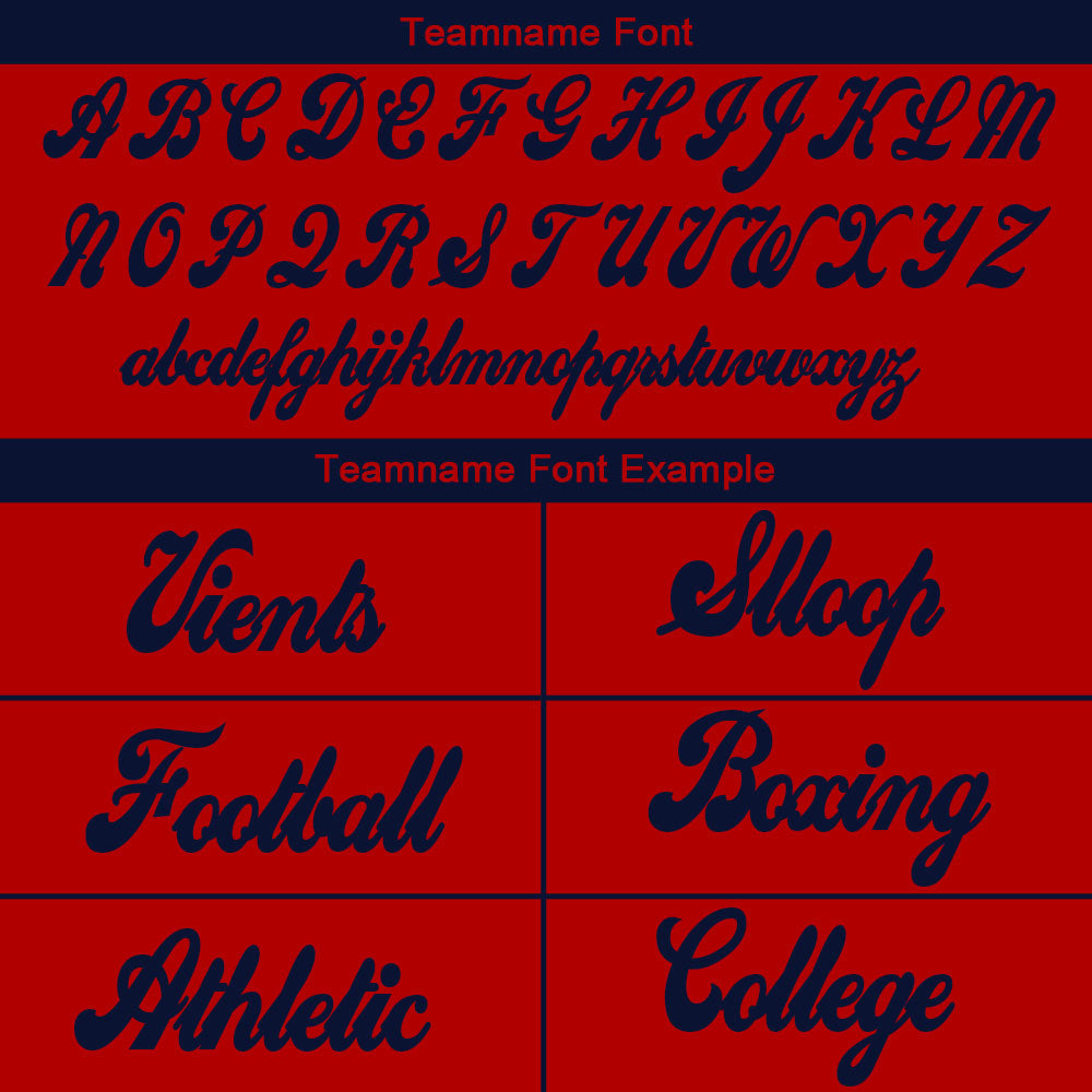 custom authentic split fashion football jersey red-white-navy mesh