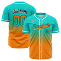 Camisetas de béisbol personalizadas con degradado nombre número y logotipo