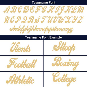 custom authentic split fashion football jersey navy-white-gold mesh