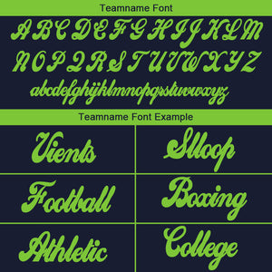 custom authentic drift fashion football jersey navy-neon green mesh