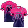 Camisetas de fútbol personalizadas con degradado-nombre-número y logotipo para adultos-niños y equipos
