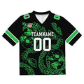 Camiseta de fútbol personalizada con nombre y número del equipo bordados y estampados-color verde hueso