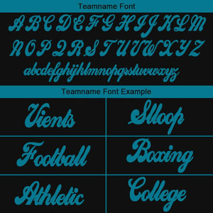 custom authentic drift fashion football jersey black-teal mesh