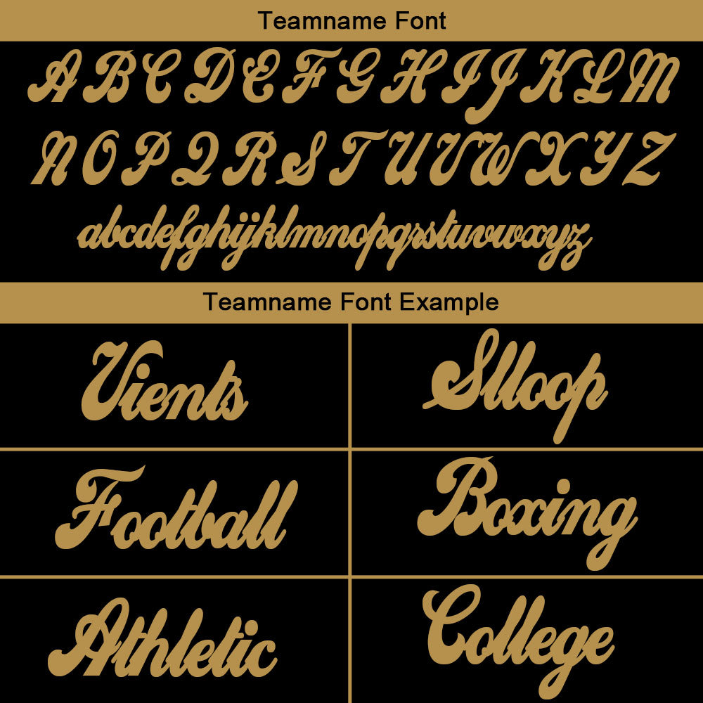 custom authentic split fashion football jersey black-white-gold