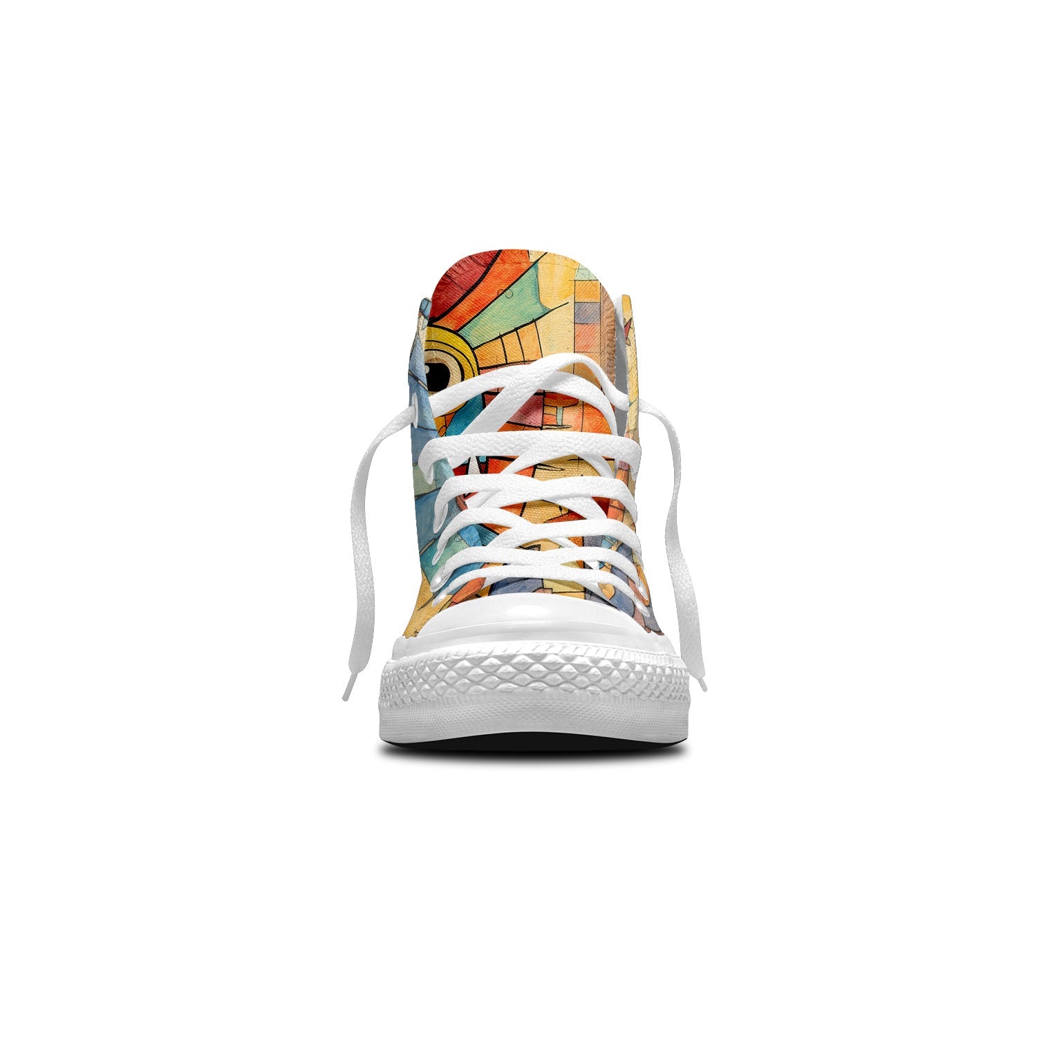 Odisea de los Antiguos: Zapatillas de lona de media caña para hombre y mujer -Eleva tu estilo con estas zapatillas de lona de caña media que presentan las maravillas fantásticas del arte de los dinosaurios