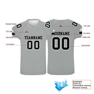 Camiseta de fútbol personalizada con nombre y número del equipo impresos