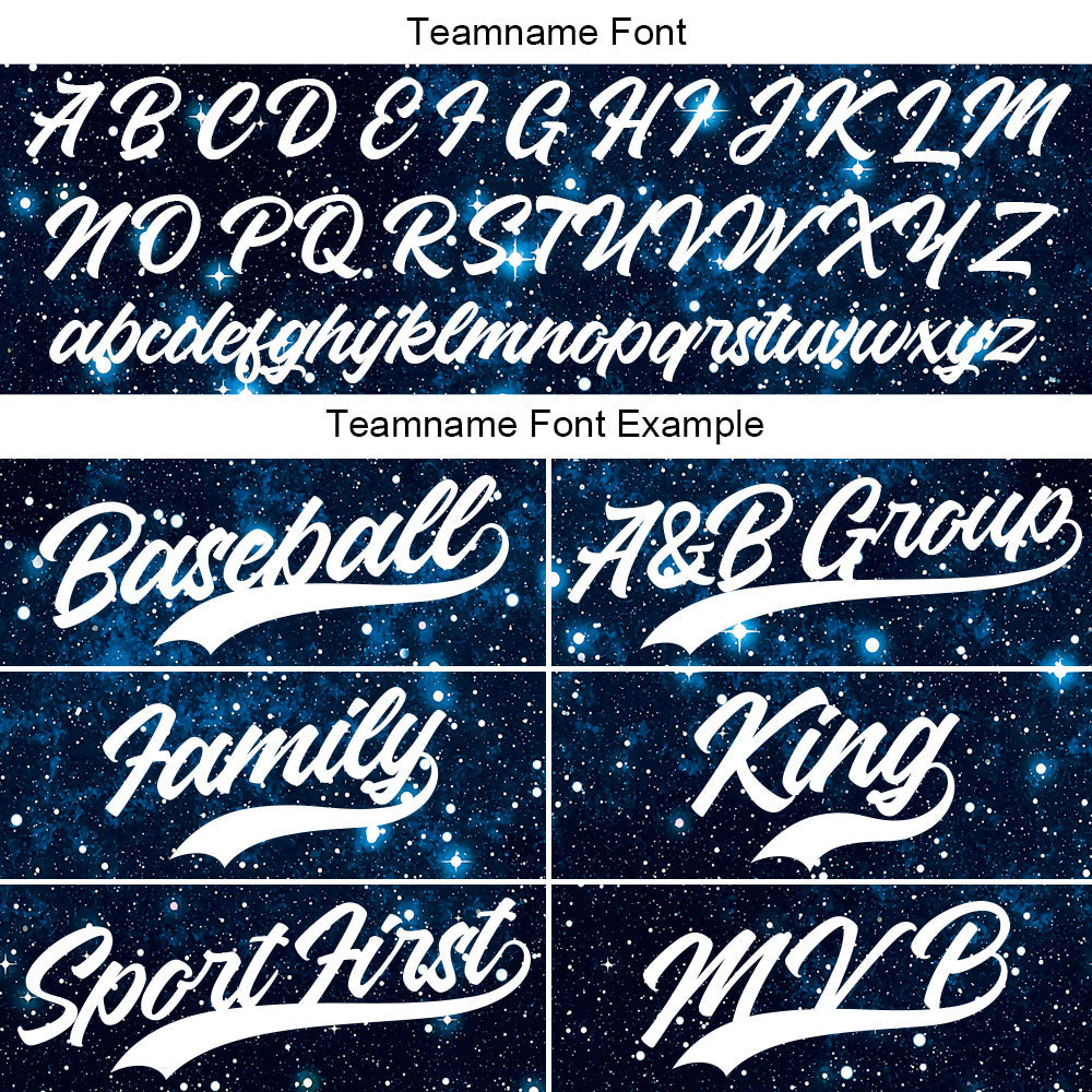 Dise?o personalizado de camiseta de béisbol con estampado completo de cielo estrellado