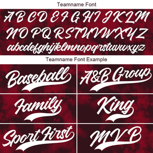 Dise?o personalizado de camiseta de béisbol con estampado integral y efecto tie-dye floculento