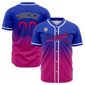 Camisetas de béisbol personalizadas con degradado nombre número y logotipo