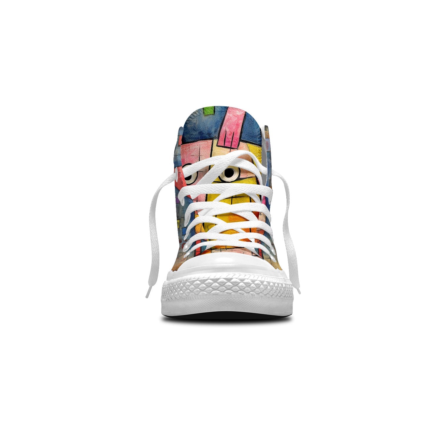 Sinfonía de Cerdos: Zapatillas de lona de media caña para hombre y mujer -Eleva tu estilo con estas zapatillas de lona de caña media que presentan el encantador arte de los diseños atemporales de cerdos