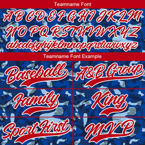 Dise?o personalizado de camiseta de béisbol con estampado completo de camuflaje real