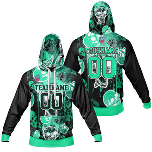 Sudadera con capucha degradada personalizada para hombre-mujer-niña o niño Imprime tu logotipo-nombre y número
