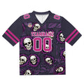 Camiseta de fútbol personalizada con nombre y número del equipo bordados-color girasol-rosa