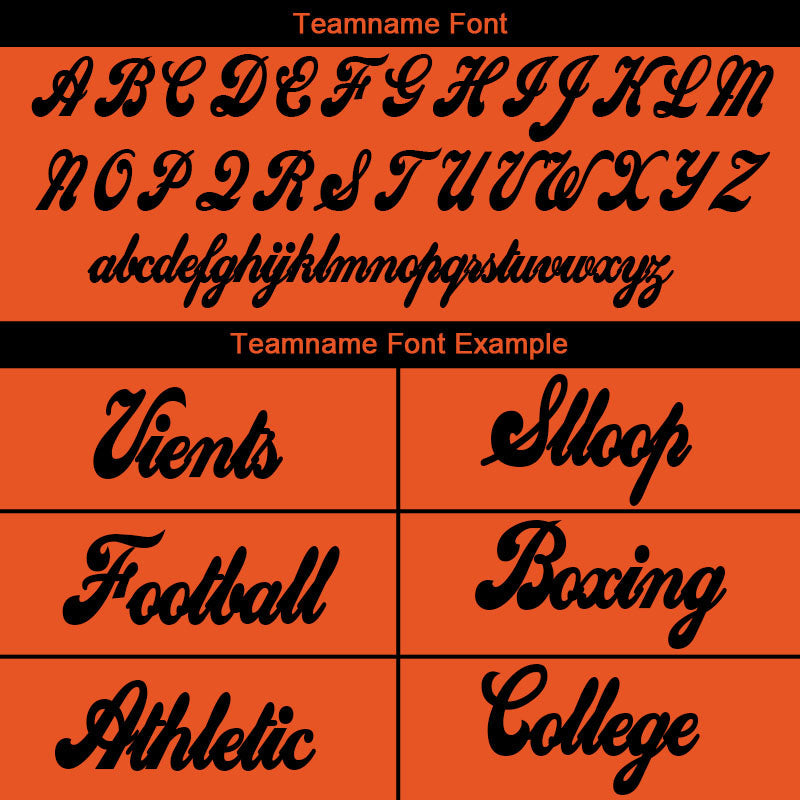 custom authentic drift fashion football jersey orange-black mesh