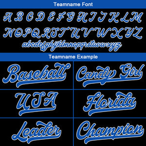 Camiseta de béisbol personalizada con diseño bordado & estilo hip hop & color negro y azul marino