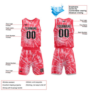 Uniforme de baloncesto rojo personalizado con tu logotipo-nombre y número impresos