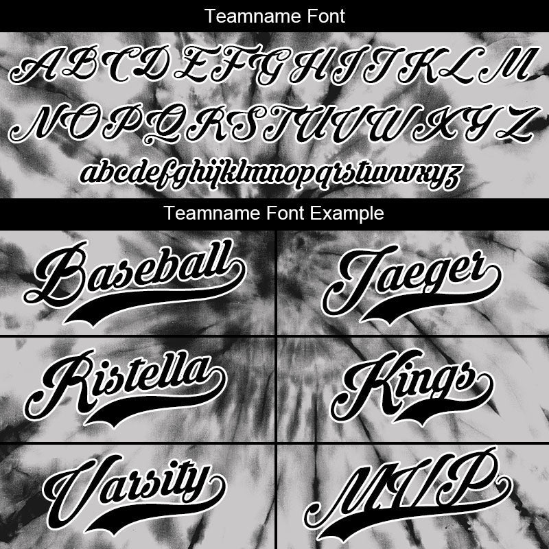 custom full print design authentic gray tie-dyed baseball jersey