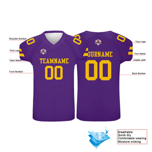 Camiseta de fútbol personalizada con nombre y número del equipo impresos
