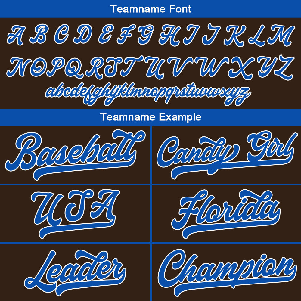 Camiseta de béisbol personalizada con diseño bordado & estilo hip hop & color marrón-azul marino