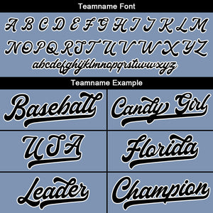 Camiseta de béisbol con dise?o personalizado estampado completo gris y azul