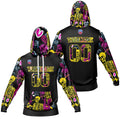 Sudadera con capucha degradada personalizada para hombre-mujer-niña o niño Imprime tu logotipo-nombre y número