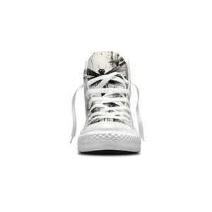 Ink Serenity: Zapatillas de lona de media caña para hombre y mujer -Adéntrate en la relajante esencia de la tinta japonesa con diseños inspirados en libélulas