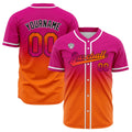 Camisetas de béisbol personalizadas con degradado nombre número y logotipo